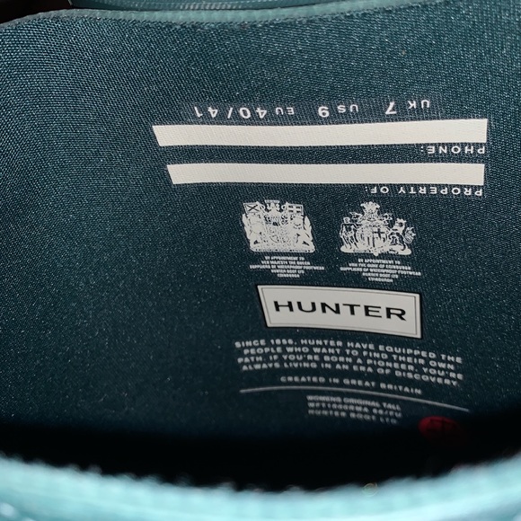 Authentic Hunter Wellington boots Size 9 - Picture 11 of 16